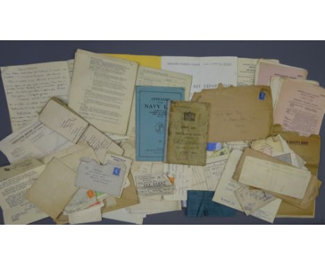 Collection of post-1940's ephemera relating to F/L W.O.Spaven stationed at Fern Hill Shropshire describing RAF life, several 