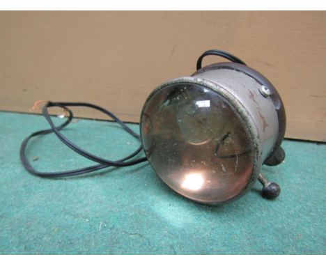 A late 19th Century bullseye bicycle lamp made by Bristol Bicycle Company with Ediswan bulb. C.1899 