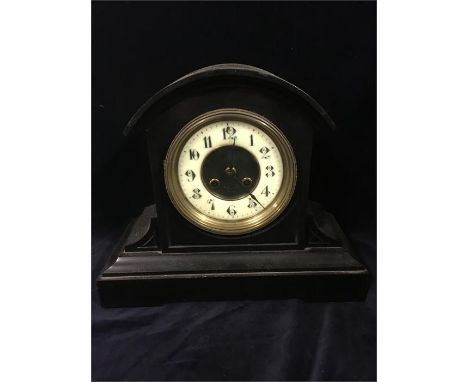 A slate mantle clock