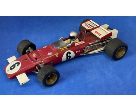 Mario Andretti signed Grand Prix Classics 1:18 Scale Ferrari 312B #6 Model in original box. Good condition. All autographs co