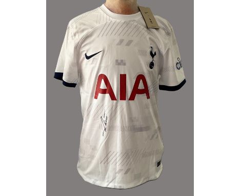 Ben Davies signed replica Tottenham Hotspur replica home shirt. Good condition. All autographs come with a Certificate of Aut