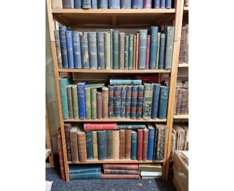 FIELD SPORTS:&nbsp;a quantity of books over 3 shelves, field sports, chiefly 19th-early 20thc publications on hunting, shooti