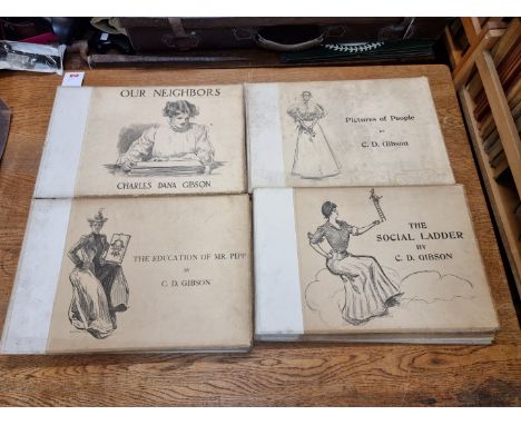 GIBSON (Charles Dana):&nbsp;'A Widow and Her Friends': London, John Lane, 1901: FIRST EDITION: publishers cloth backed dec. b