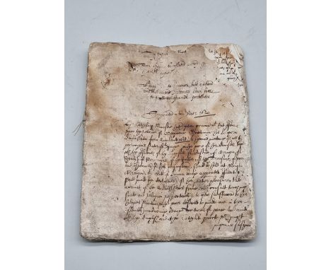 NEWES FROM SPAYNE, 1620:&nbsp;CONTEMPORARY MANUSCRIPT COPY: 'Newes from Spayne translated accordinge to the Spanish copie (si
