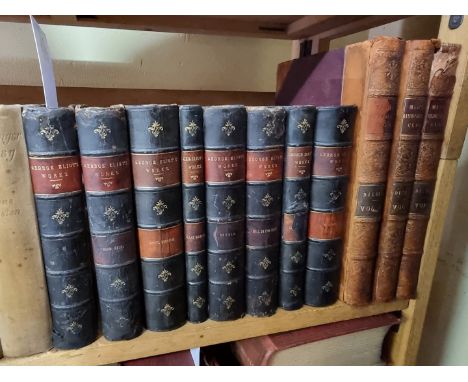 ELIOT (George):&nbsp;'Novels of George Eliot': London, Blackwood, n.d: 8 vols, period black half-calf with twin morocco label