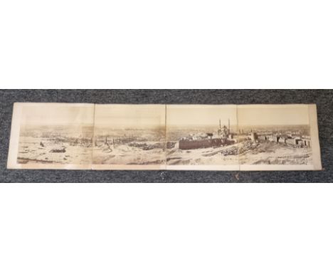 CAIRO, PHOTOGRAPHIC PANORAMA:&nbsp;large photographic panorama of Cairo, comprising 6 albumen prints, each approx 25 x 31cm, 