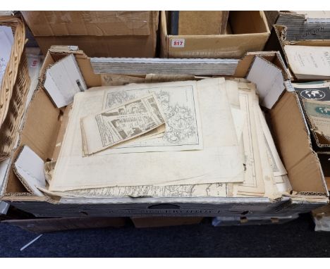 BRITISH MAPS:&nbsp;a quantity of printed and manuscript maps, plans and charts including county maps and town plans, 18th-19t