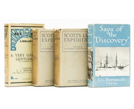 Polar.- Bernacchi (L.C.) Saga of the "Discovery", first edition, plates and maps (some folding), jacket spine ends and corner
