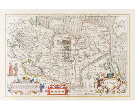 Russia &amp; China.- Hondius (Jodocus) and Gerardus Mercator. Tartaria, map of Grand Tartary, Russia, China and the surroundi