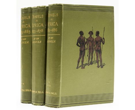 Africa.- Junker  (Dr. Wilhelm) Travels in Africa during the years 1875-1878 [1878-1883; 1882-1886], 3 vol., first English edi