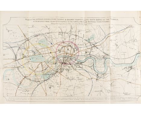 London.- Improvement Plan.- Martin (John, English Romantic painter of apocalyptic biblical scenes, 1789-1854) Plan of the Lon