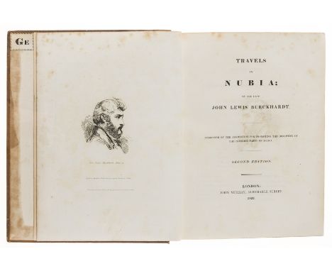 Africa.- Burckhardt (John Lewis) Travels in Nubia, second edition, half-title, engraved portrait frontispiece, 3 maps (2 fold