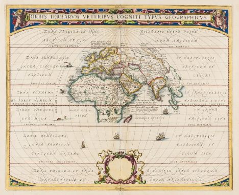 World.- Jansson (Jan) Orbis Terrarum Veteribus Cogniti Typus Geographicus, map of the ancient world based on the work of Orte