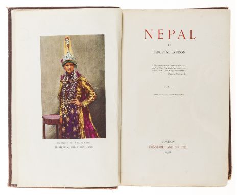 NO RESERVE South Asia.- Landon (Percival) Nepal, 2 vol., first edition, colour frontispieces, 13 plates, illustrations, 5 map