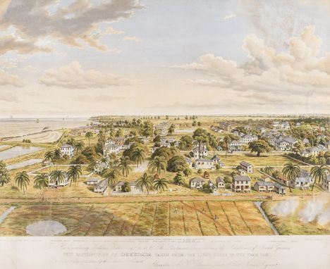 NO RESERVE South America.- British Guiana.- Day &amp; Son (publisher) This Eastern View of Demerara Taken from the Light-Hous