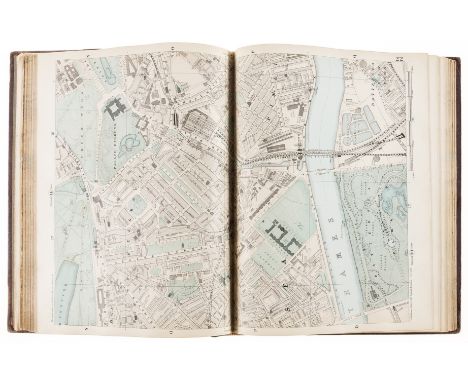 Atlases.- London.- Bacon (George W.) New Large-Scale Ordnance Atlas of London &amp; Suburbs with Supplementary Maps..., title