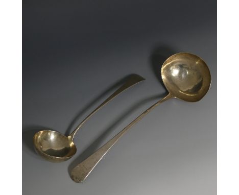 A George III silver Soup Ladle, by William Eley &amp; William Fearn, hallmarked London, 1800, Old English pattern, crested, 3