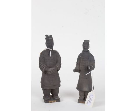 Two terracotta army figures, housed in presentation boxes (2)