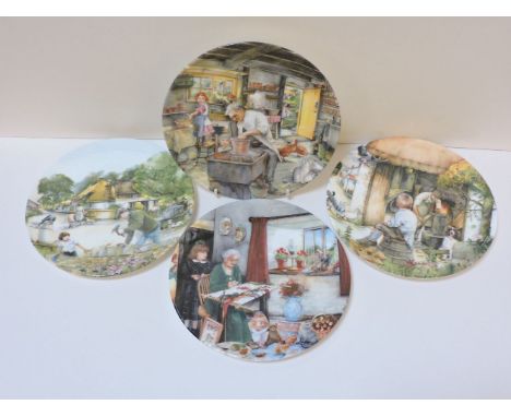 Seven boxes of collector's plates, including Aynsley and Spode