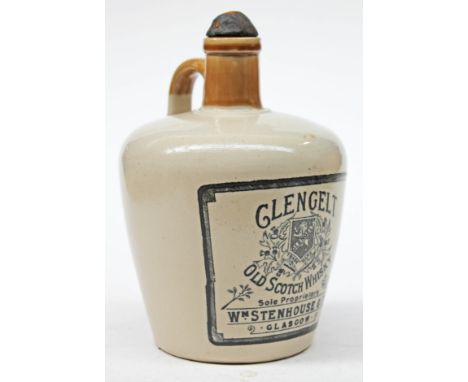 A Glengelt Old Scotch Whisky stoneware flagon, height 20cm. CONDITION REPORT - good, no damage/repair, minor ear.