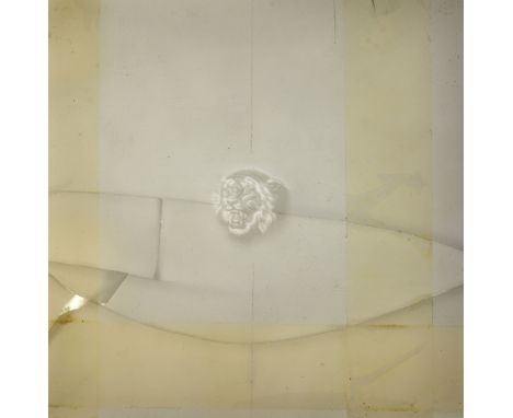 Banco Nacional Ultramarino, Portuguese India, an original hand carved three dimensional wax mould used to create a watermark 