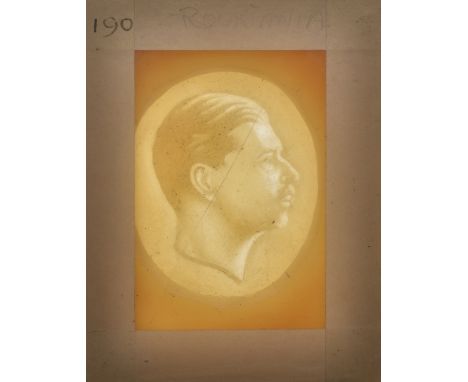 Banca Nationala a Romaniei, the original hand carved three dimensional wax mould used to create the watermark for the second 