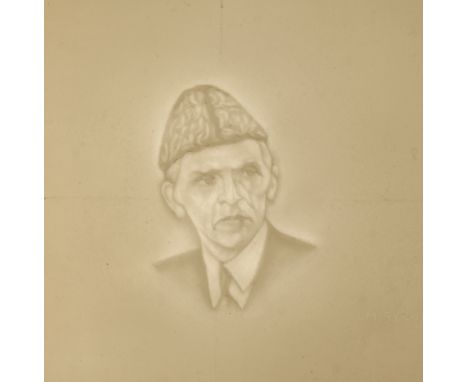 State Bank of Pakistan, an original hand carved three dimensional wax mould used to create the watermark of Mohammed Ali Jinn