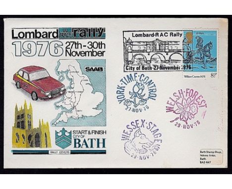 Great Britain - 1976 (27/29 Nov)  Lombard R.A.C. Rally with 3 cachets.  Very unusual item, l/a.
