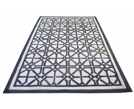 EICHHOLTZ CARPET, 297cm x 201cm, black and white.