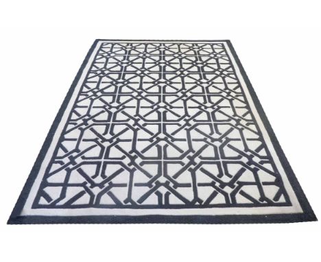 EICHHOLTZ CARPET, 297cm x 201cm, black and white.