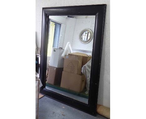 FLOOR STANDING OPIUM MIRROR, with black cushioned surround, 150cm x 200cm H.
