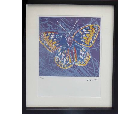 ANDY WARHOL 'San Francisco silverspot', from Endangered Species portfolio, 1983 lithograph, hand numbered limited ed 73/100 b