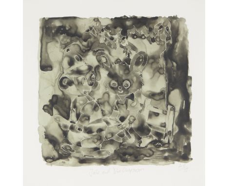 Jake and Dinos Chapman,British b. 1966-, b. 1962-You're saved! I've got to walk home, 2011;digital pigment print with silkscr