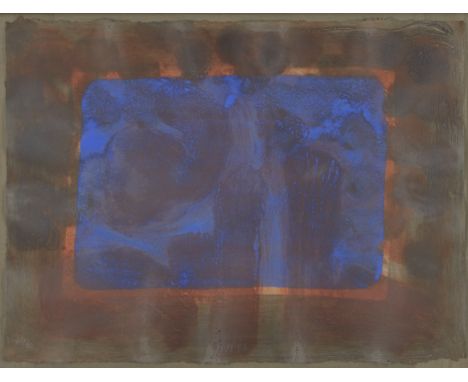 Sir Howard Hodgkin CH CBE,British 1932-2017,Blue Listening Ear, 1986;lift-ground etching with aquatint with carborundum from 