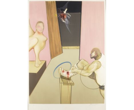 Francis Bacon,British 1909-1992,Oedipus and the Sphinx after Ingres, 1983;lithograph on wove,signed and numbered 32/150 in pe