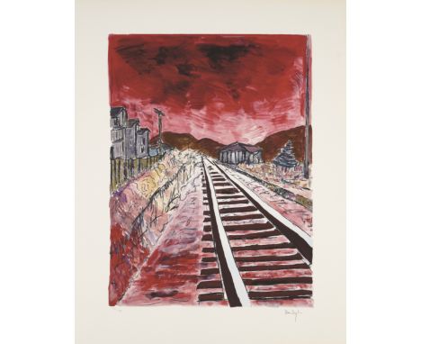 Bob Dylan,American b.1941-From the Drawn Blank Series: Cassandra - Portfolio, 2010 (4); Train Tracks - Portfolio, 2012 (4);ea