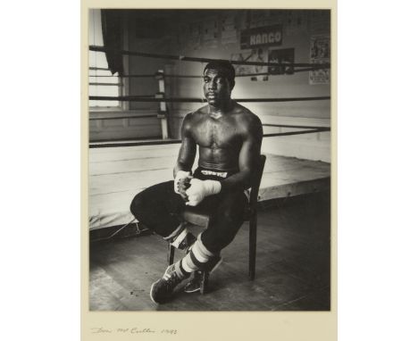 Sir Donald McCullin, CBE Hons FRPS,British b.1935- Frank Bruno, 1983; bromide print on photo paper, signed and dated in penci
