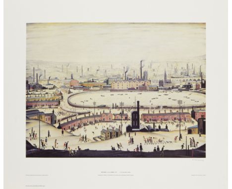 Laurence Stephen Lowry RBA RA,British 1887-1976,The Pond;offset lithograph on wove,signed in pencil,edition of 850,printed by