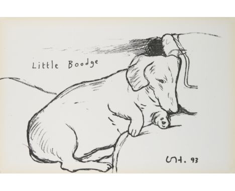 David Hockney OM CH RA,British b.1937-Little Boodge, 1993;offset lithographic poster on satin wove,published by 1853 Gallery,