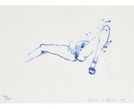 Tracey Emin CBE RA,
British b. 1963-

Suffer Love, 2009;

polymer gravure etching on Japanese Misumi White wove,
signed, date