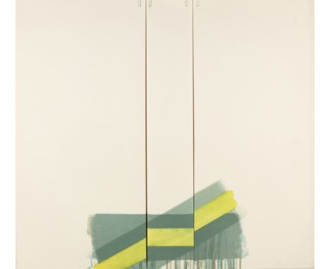 Richard Smith,British 1931-2016,Two of a Kind Ib (yellow line on green), 1978;lithograph on wove,signed, dated and numbered 2