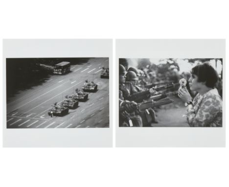 Stuart Franklin (British b. 1956-); Marc Riboud (French 1923-2016),The tank man, Tiananmen Square, Beijing, China, 1989; A yo