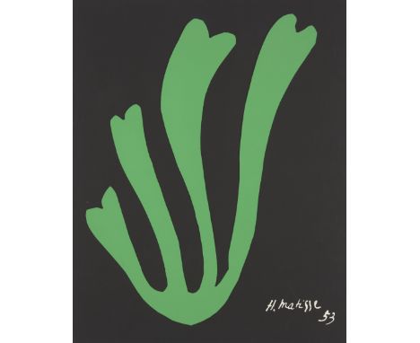 After Henri Matisse,French 1869-1954,The Swan, 1994;3 colour screenprint on Arches vellum 100% rag paper 250g,signed and date