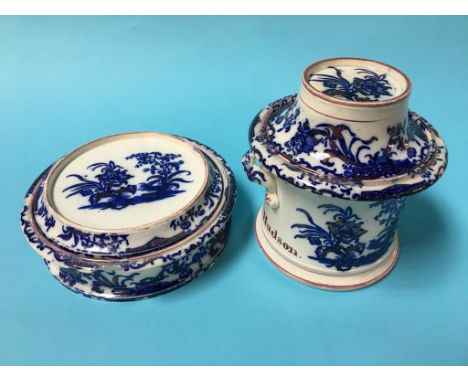 Two Sunderland Pottery lidded dishes