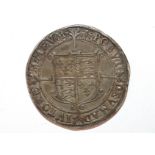 An Elizabeth I half crown, MM 1
