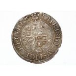 A Charles I groat, MM book