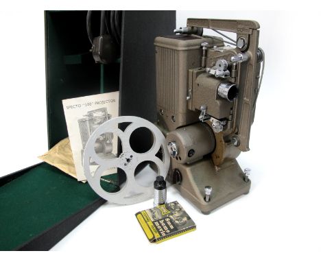 A Cased Specto IC "500" Cine Projector, in fitted case, with reel, etc.