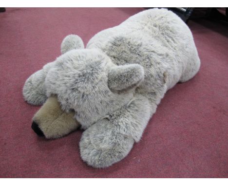 Steiff Large 'Urs' Bear, laid out on his front, approximately 110cm long.