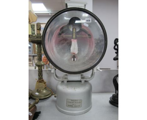 A Tilly Floodlight Projector, made at Hendon, England, Rd No 762129, 65cm high.