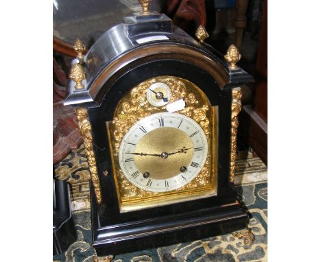 A 36cm high antique bracket clock with striking movement CONDITION REPORTSeems in good condition - clock runs and chimes.
